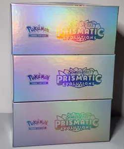Pokemon TCG: Prismatic Evolutions - Set of 3 Empty Elite Trainer Boxes (ETBs) - Image 5
