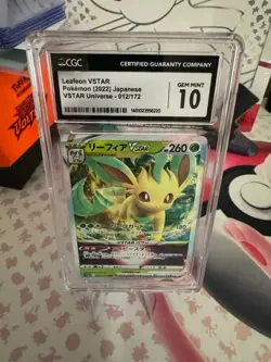 Pokemon 2022 Leafeon V VSTAR Universe 012/172 Japanese CGC 10 - Image 1