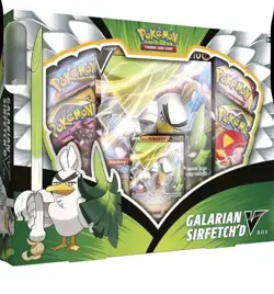 Pokemon TCG Galarian & Sirfetch'd Factory Sealed V Collection Box - Image 1