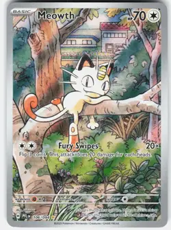 Pokemon Meowth 106/094 Illustration Rare Phantasmal Flames Pokemon Holo NM - Image 1