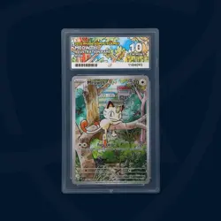Pokemon Meowth 106/094 Illustration Rare Phantasmal Flames ACE 10 GEM MINT - Image 1