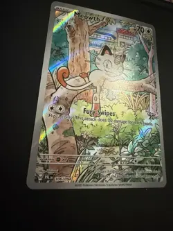 Meowth 106/094 Phantasmal Flames Illustration Rare Full Art Pokemon Card NM - Image 2