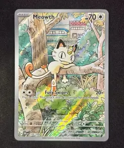 Pokemon TCG Meowth 106/094 – Phantasmal Flames – English IR (Illustration Rare) - Image 1