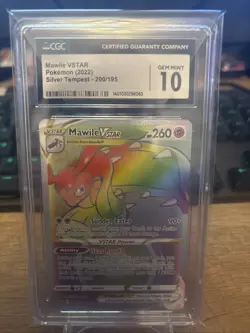 2022 POKEMON SW AND SH SILVER TEMPEST 200 FULL ART/MAWILE VSTAR SECRET CGC 10 - Image 1