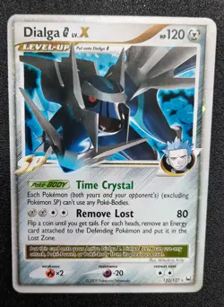Pokemon TCG Dialga X Level Up Holo Platinum English 2009 Lightly Played 122/127 - Image 1