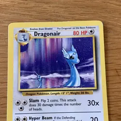 Wizards Pokemon TCG Base Set Dragonair Rare 18/102 80 HP English 1999 - Image 3