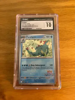 2024 POKEMON SVP EN-SV BLACK STAR PROMO #213 FERALIGATR PSA 10 Gem Mint - Image 1