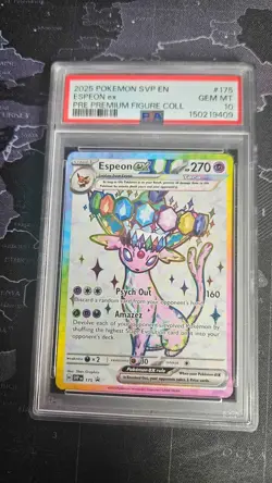 Pokemon Espeon ex SVP 175 PSA 10 GEM MINT Prismatic Evolutions Promo Clean ✨ - Image 1
