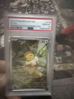 Eevee 173/SVP Black Star PROMO Prismatic Evolutions ETB Pokemon PSA 10 GEM MINT - Image 3