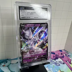 🌗🌓 CGC 10 Mewtwo V 030/071 Japanese Pokemon GO Gem Mint Holo 2022 - Image 2