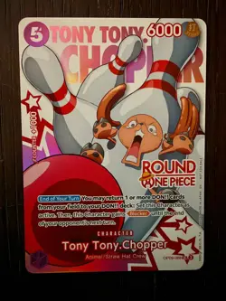 Tony Tony Chopper Round 1 Promo One Piece Card English NM OP09-068 IN HAND TCG - Image 1