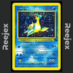 Lapras - 10/62 - Holo Rare - Fossil - Pokemon Card - LP - German - Image 1