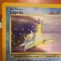 Pokemon TCG Lapras Fossil Holo Card 10/62 Series - NM - Image 4