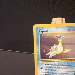 Pokemon TCG Lapras Fossil Holo Rare Card WOTC 10/62 Series LP - Image 2