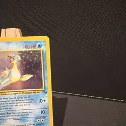 Pokemon TCG Lapras Fossil Holo Rare Card WOTC 10/62 Series LP - Image 3