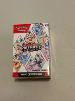 Pokemon TCG Prismatic Evolutions Booster Bundle Box 6 Booster Packs English - Image 1