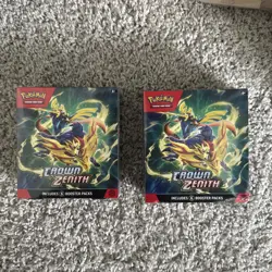 Pokemon TCG Crown Zenith Booster Bundle 2 Boxes (6 Packs Each) English 2023 - Image 1