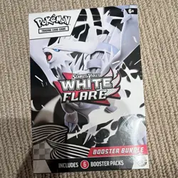 Nintendo Pokemon TCG Scarlet & Violet White Flare Booster Bundle 6 Packs English - Image 1