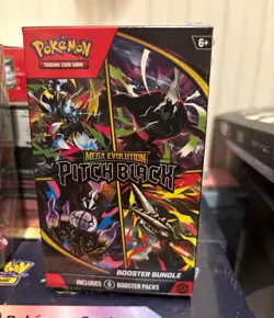 Pokemon TCG Mega Evolution—Pitch Black Booster Bundle Box 6 Packs English 2026 - Image 1