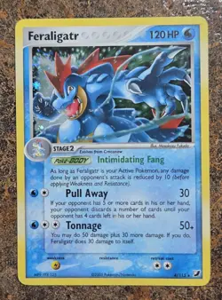 Pokemon TCG Feraligatr EX Unseen Forces Holo 4/115 HP - Image 1