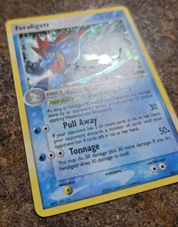 Pokemon TCG Feraligatr EX Unseen Forces Holo 4/115 HP - Image 2