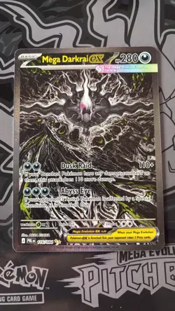 Mega Darkrai EX 116/084 Dark Explorers Full Art Holo Ultra Rare Pokemon TCG - Image 2