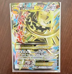Pokemon TCG M Steelix EX 109/114 XY Steam Siege Ultra Rare Holo Full Art Mega - Image 1