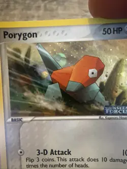 Pokemon TCG Porygon EX Unseen Forces 69/115 Reverse Holo - Image 3