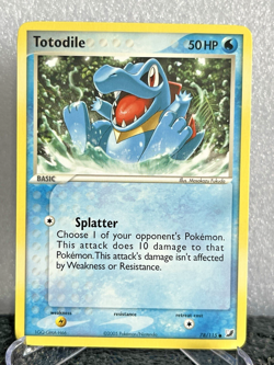 Totodile 78/115 EX Unseen Forces Non-Holo Pokemon TCG 2005 NM Common - Image 2