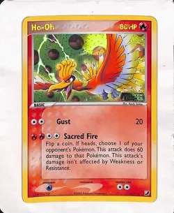 VTG Pokemon Card Ho-Oh 27/115 Unseen Forces Stamped Reverse Holo Rare English - Image 1
