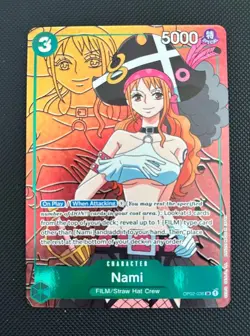 One Piece Card Game Nami (Alternate Art) OP02-036 Paramount War Foil LP - Image 1