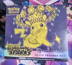 Pokemon TCG: Surging Sparks Pokemon Center ETB - Elite Trainer Box New & Sealed - Image 1