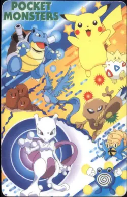 Vintage Pokemon Pocket Monsters Playing Cards #2 of Clubs Mew - Image 2