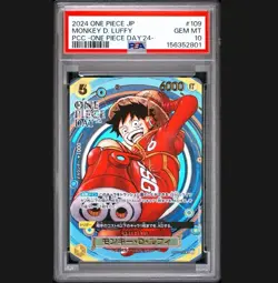 2024 JPN One Piece Day'24 OP07-109 Monkey D. Luffy PSA 10 GEM MINT - Image 1