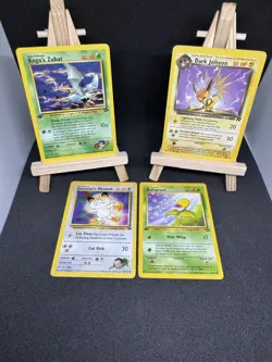Pokemon Gym Hero's Vintage WOTC Cards Bundle - 4 cards - 2 first edition - Image 1