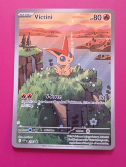 Pokemon TCG Victini Illustration Rare SVP 208 Black Star Promo Near Mint - Image 1