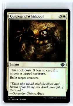 FOIL Quicksand Whirlpool Lost Caverns of Ixalan - MTG Magic the Gathering Card - Image 1