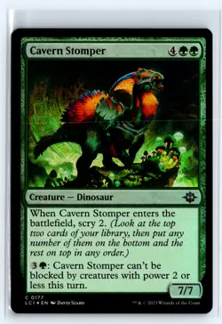 MTG Magic the Gathering Card - FOIL Cavern Stomper - The Lost Caverns of Ixalan - Image 1