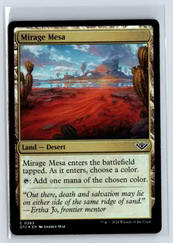 FOIL Mirage Mesa Outlaws of Thunder Junction - MTG Magic the Gathering Card - Image 1