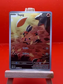 Pokemon TCG Tepig Sv: White Flare 096/086 Illustration Rare Holo English 2025 - Image 1