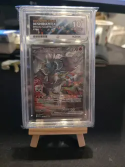 Pokemon TCG Reshiram Ex White Flare Sir 166/086 Ace 10 (perfect subgrades) guard - Image 1