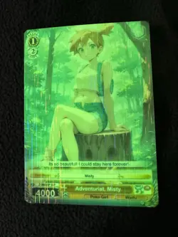 Misty Full Art Anime One Piece Waifu Trading Card Holofoil Season 3 Glow In Dark - Image 2