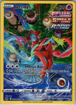 Deoxys GG12/GG70 SWSH: Crown Zenith: Galarian Gallery - Pokemon Card - NM - Image 1
