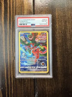 Pokemon Sword And Shield Crown Zenith #GG12 FA Deoxys PSA NM-MT 8 2023 TCG - Image 1