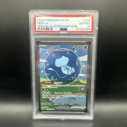 Pokemon 2024 Mew ex 232/091 SIR Paldean Fates (Bubble Mew) GEM MINT PSA 10 - Image 1