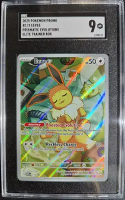 Eevee SVP EN 173 Black Star Promo Prismatic Elite Trainer Box Card - Image 1