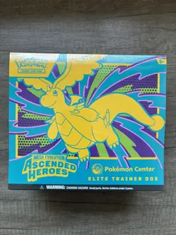 Pokemon TCG Ascended Heroes ETB Pokemon Center Elite Trainer Box New Sealed #1F - Image 1