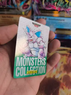 Pokemon Karte Card carddass Monsters collection Green 1996 japanese Nidoking NM - Image 4