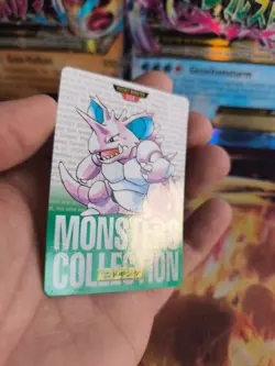 Pokemon Karte Card carddass Monsters collection Green 1996 japanese Nidoking NM - Image 5