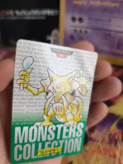 Pokemon Karte Card carddass Monsters collection green 1996 japanese Kadabra NM - Image 2